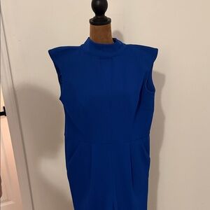Calvin Klein Elegant Blue Sleeveless Romper